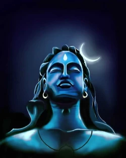 Furnato | Beautiful Poster of Adiyogi Shiva | P4 | Adhesive Poster | 12 Inch X 15 Inch