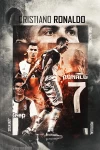 Furnato | Beautiful Poster of  Cristiano Ronaldo | PSF7 | Adhesive Poster | 12 Inch X 18 Inch