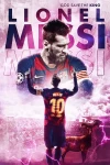 Furnato | Beautiful Poster of Lionel Messi | PSF10 | Adhesive Poster | 12 Inch X 18 Inch