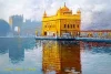 Furnato | Beautiful Poster of Golden Temple | P104 | Adhesive Poster | 18 Inch X 12 Inch