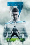 Furnato | Beautiful Poster of Cristiano Ronaldo | PSF12 | Adhesive Poster | 12 Inch X 18 Inch