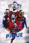 Furnato | Beautiful Poster of Gerard Pique | PSF19 | Adhesive Poster | 12 Inch X 18 Inch