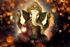 Furnato | Beautiful Poster of Lord Ganesha | P125 | Adhesive Poster | 18 Inch X 12 Inch