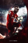 Furnato | Beautiful Poster of Sadio Mane | PSF25 | Adhesive Poster | 12 Inch X 18 Inch