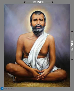 Furnato | Beautiful Poster of Ramakrishna Paramahansa | P143 | Adhesive Poster | 12 Inch X 15 Inch