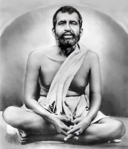 Furnato | Beautiful Poster of Ramakrishna Paramahansa | P152 | Adhesive Poster | 12 Inch X 14 Inch