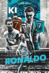 Furnato | Beautiful Poster of Cristiano Ronaldo | PSF32 | Adhesive Poster | 12 Inch X 18 Inch