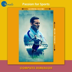 Furnato | Beautiful Poster of Frank Lampard | PSF33 | Adhesive Poster | 12 Inch X 18 Inch
