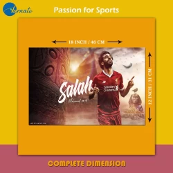 Furnato | Beautiful Poster of Mohamed Salah | PSF42 | Adhesive Poster | 18 Inch 12 Inch