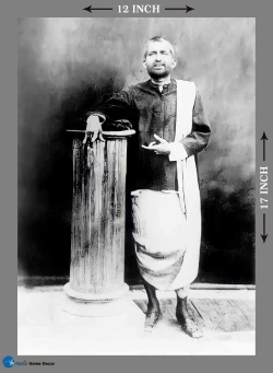 Furnato | Beautiful Poster of Ramakrishna Paramahansa | P153 | Adhesive Poster | 12 Inch X 17 Inch