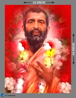 Furnato | Beautiful Poster of Ramakrishna Paramahansa | P155 | Adhesive Poster | 12 Inch X 16 Inch