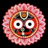 Furnato | Beautiful Poster of Jai Jagannatha | P157 | Adhesive Poster | 12 Inch X 12 Inch