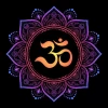 Furnato | Beautiful Poster of Om | P165 | Adhesive Poster | 12 Inch X 12 Inch