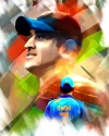 Furnato | Beautiful Poster of MS Dhoni | P30 | Adhesive Poster | 12 Inch X 15 Inch