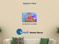 Furnato | Beautiful Poster of Swaminarayan | P173 | Adhesive Poster | 18 Inch X 12 Inch