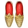 PIPILIKA Ethnic Wedding Jutis Mojaris | Wonderful Indian Trendy Ethnic Footwear Jutis For Men | 270-787 | Golden