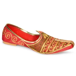 PIPILIKA Ethnic Wedding Jutis Mojaris | Wonderful Indian Trendy Ethnic Footwear Jutis For Men | 270-787 | Maroon