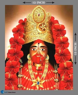 Furnato | Beautiful Poster of Maa Tara | P192 | Adhesive Poster | 12 Inch X 15 Inch