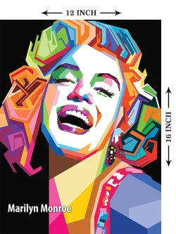 Furnato | Beautiful Poster of Marilyn Monroe | P18 | Adhesive Poster | 12 Inch X 16 Inch
