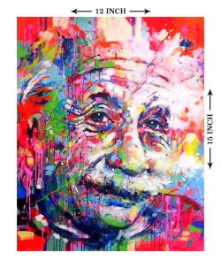 Furnato | Beautiful Poster of Albert Einstein | P21 | Adhesive Poster | 12 Inch X 15 Inch