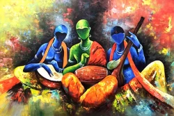 Furnato | Beautiful Poster of Musicians | P24 | Adhesive Poster | 18 Inch X 12 Inch