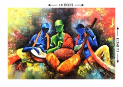 Furnato | Beautiful Poster of Musicians | P24 | Adhesive Poster | 18 Inch X 12 Inch