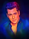 Furnato | Beautiful Poster of Salman Khan | P47 | Adhesive Poster | 12 Inch X 16 Inch