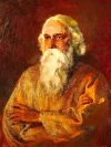 Furnato | Beautiful Poster of Rabindranath Tagore | P51 | Adhesive Poster | 12 Inch X 16 Inch